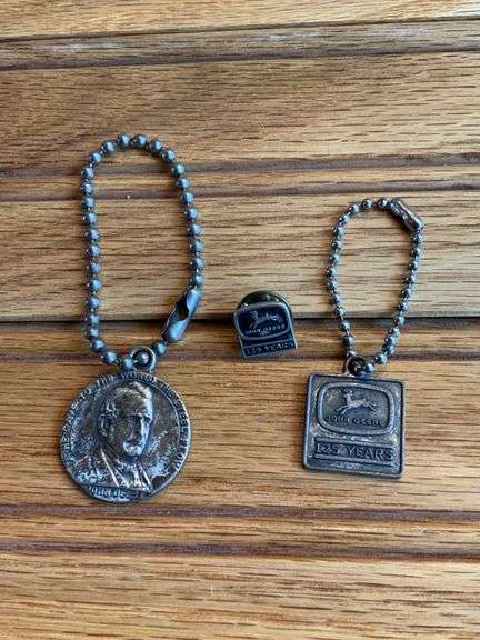 (3) John Deere Coin, Charm, Pin image