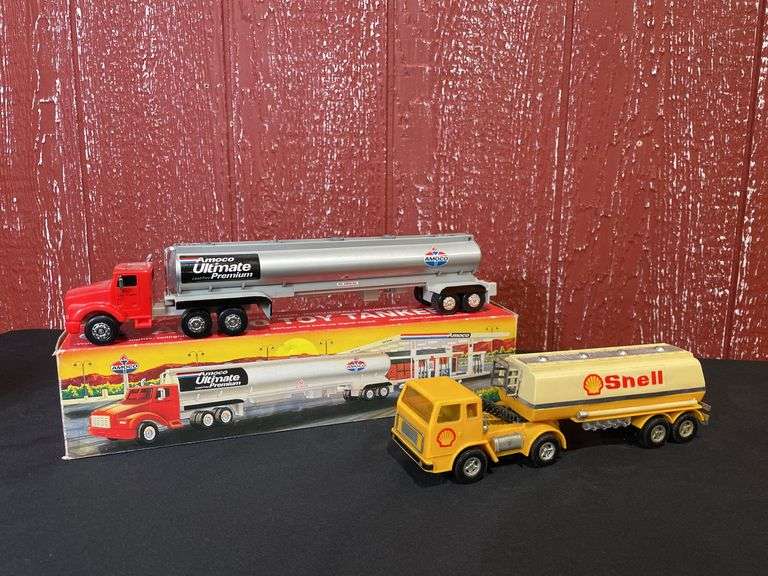 (2) Shell + AMACO Tanker Trucks image