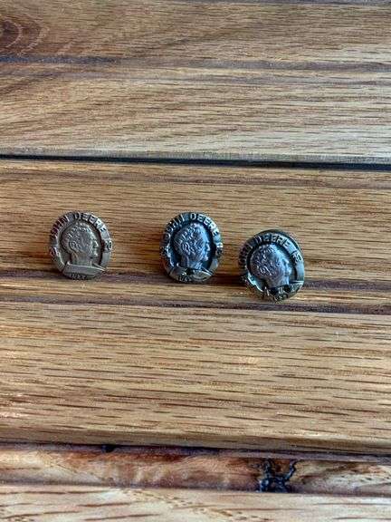 (3) John Deere 20, 25, 30 Year Service Pins image
