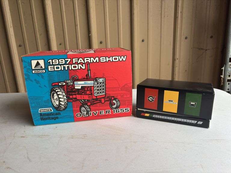 (2) 1/16 Heritage Oliver 1655 + 1/64 AGCO Historical Set NIB Ertl image