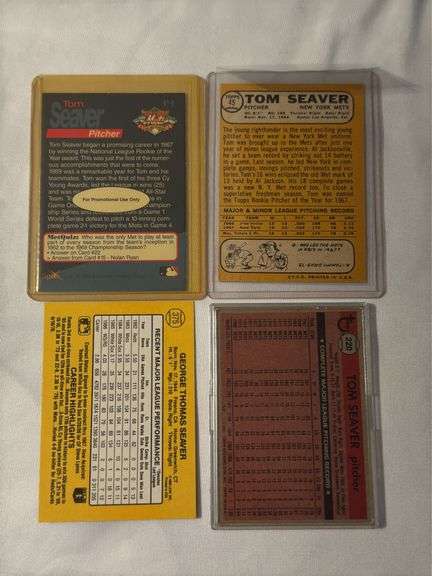 (4) Tom Seaver Baseball Cards(All-Star Rookie)