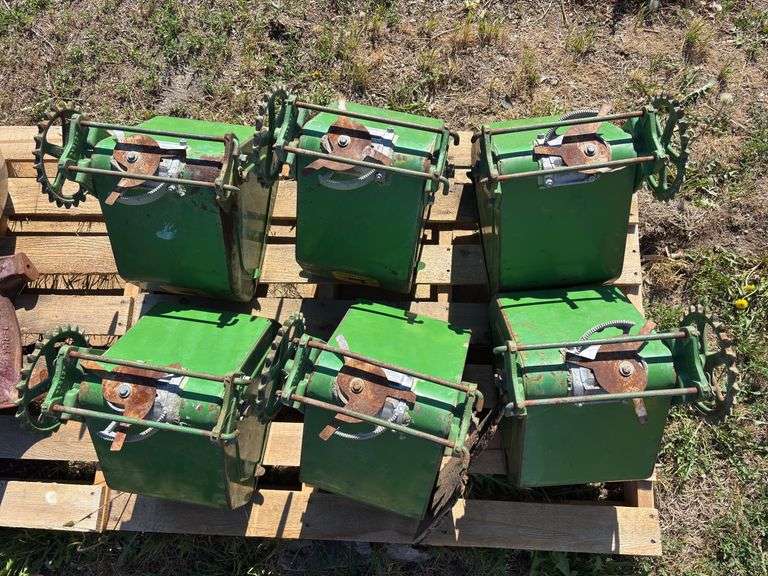 (6) John Deere Fertilizer Boxes