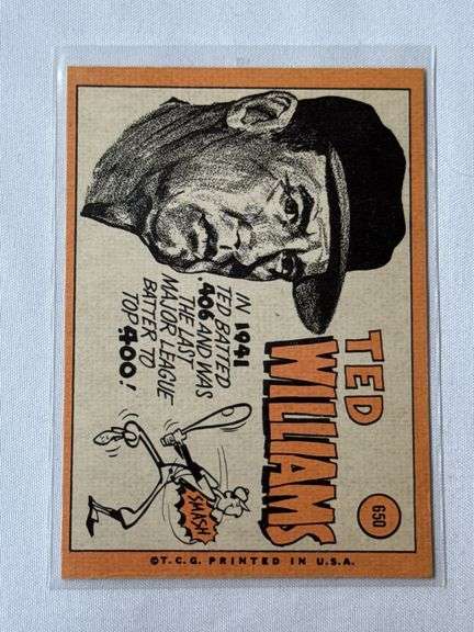 1969 Topps #650 Ted Williams Washington Senators