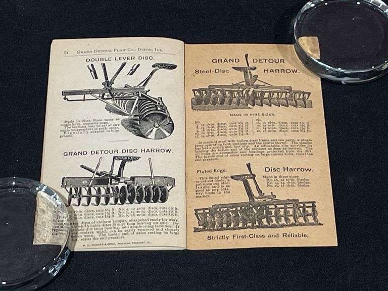 (2) Grand Detour Plow Co. Notebook + Trade Card