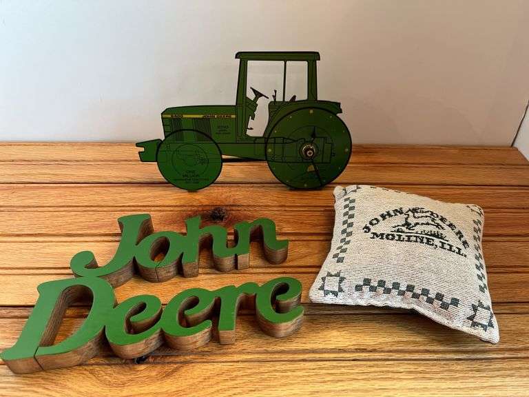 (3) John Deere Clock + Decorations image