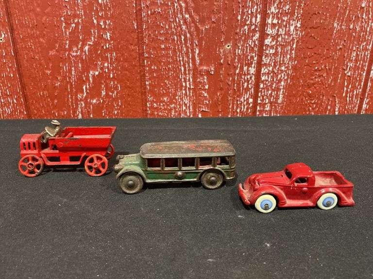 (3) Cast Iron Vehicles