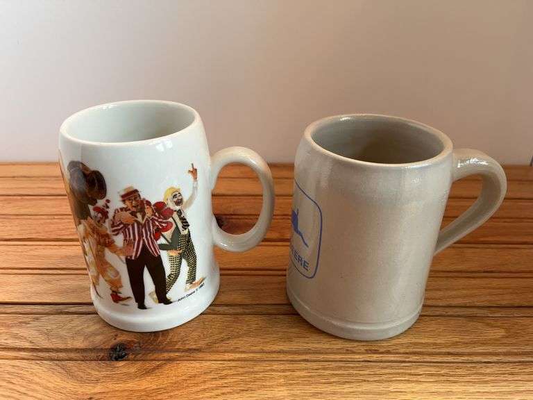 (2) John Deere Steins