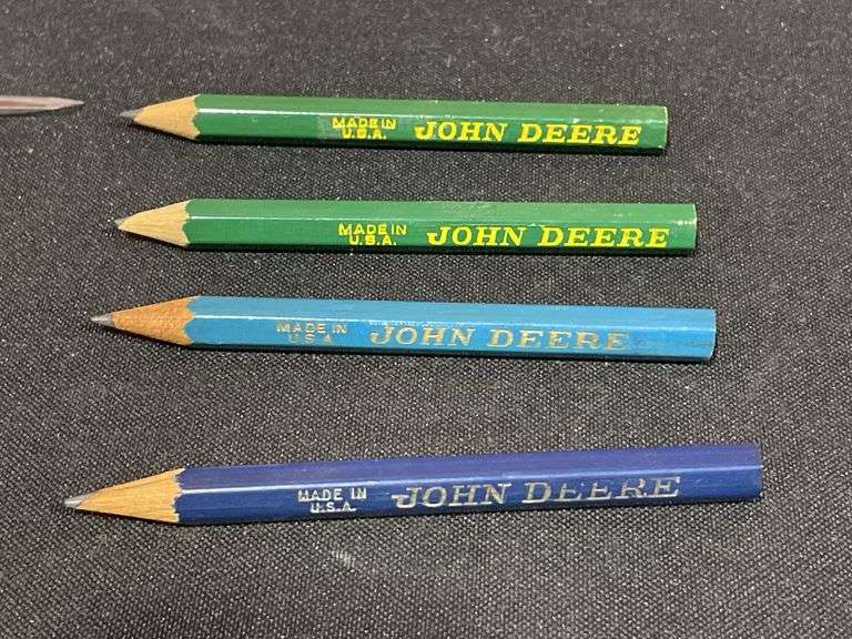 (10) John Deere Pens + Pencils