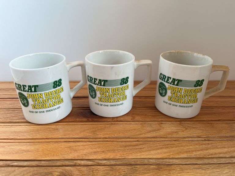 (3) 1988 John Deere Tractor Exchange Mugs image