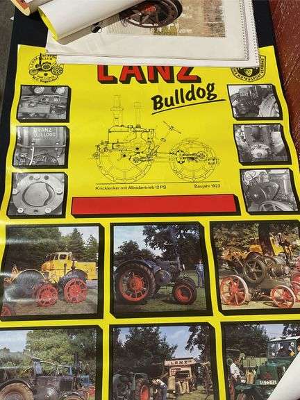 (5) Lanz Bulldog Calendars + Posters