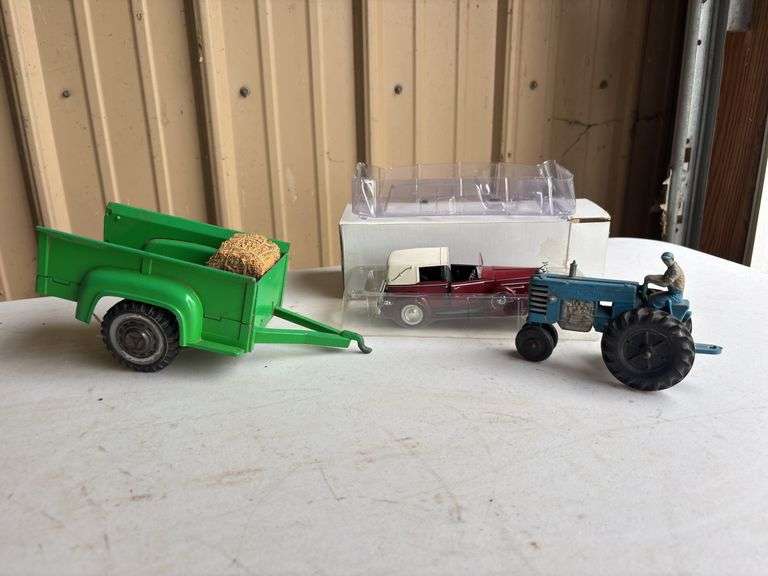 (3) Hubley Trailer, Auburn Rubber Tractor, and Cadillac image