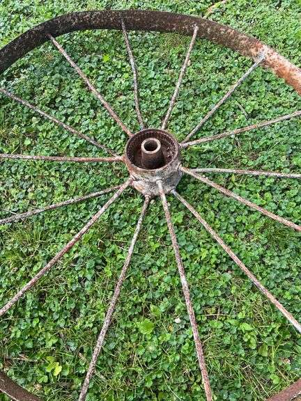 (2) 48” Steel Wagon Wheel