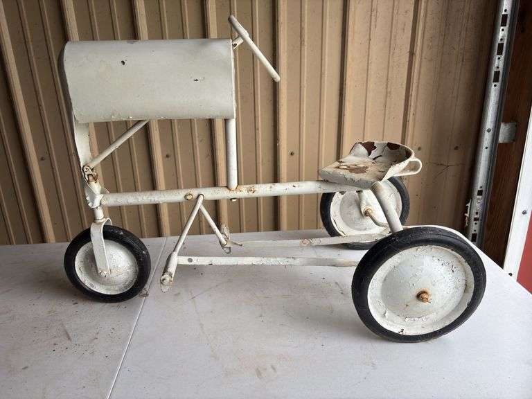 White Pedal Tractor image