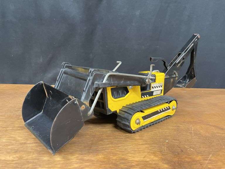 (2) Tonka Road Grader + Crawler Loader Backhoe