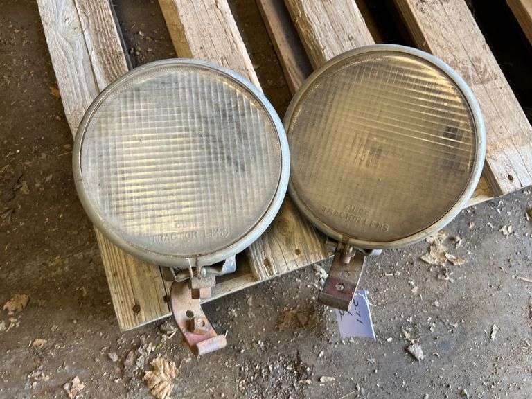(2) Early Tractor Headlamps