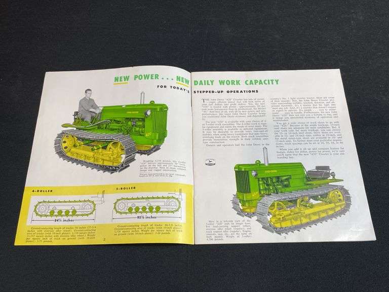 1956 John Deere 420 Crawler Sales Literature