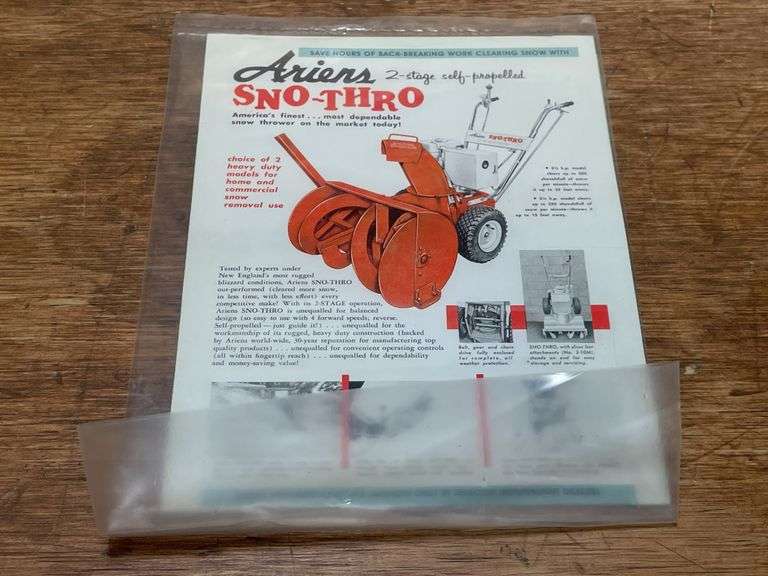 1/12 Ariens Snow-Thro Chrome NIB TWH
