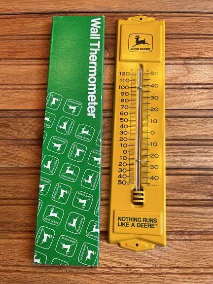 John Deere Thermometer NIB image