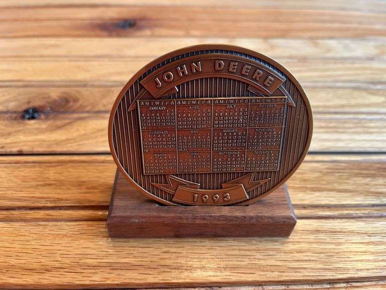(4) John Deere Calendar Medallions