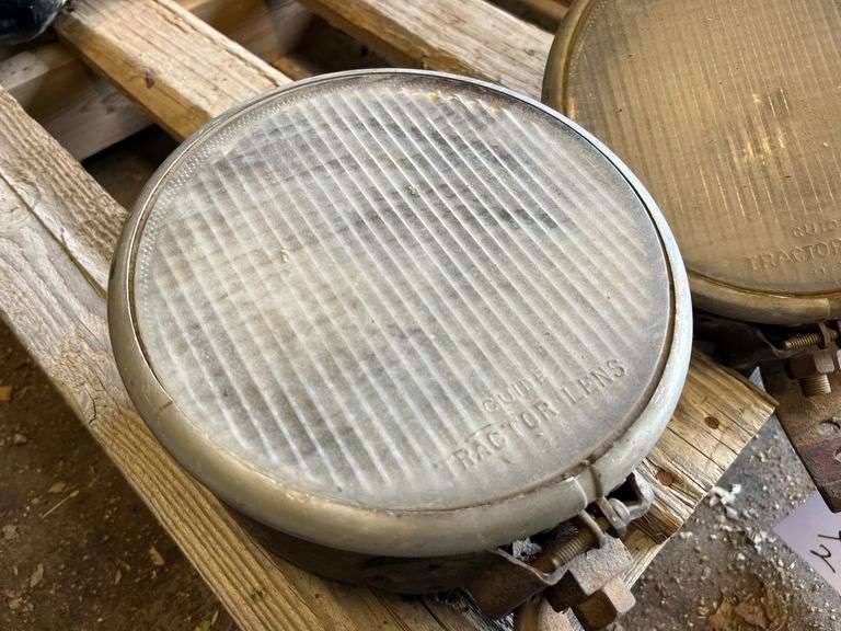 (2) Early Tractor Headlamps