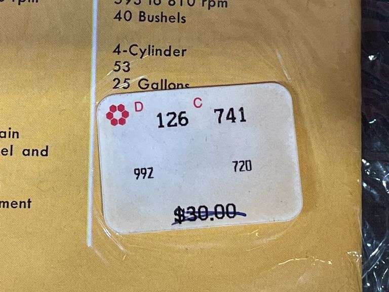 1961 John Deere Combine Sales Literature
