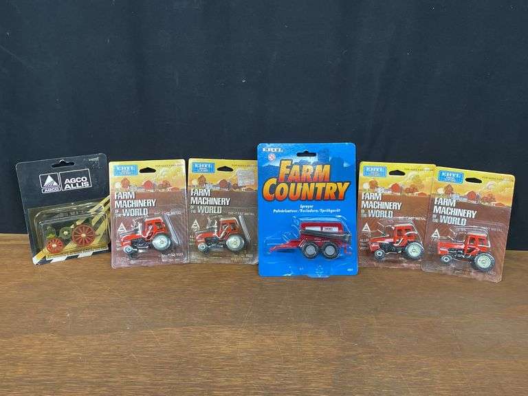 (6) 1/64 AC Tractors + Sprayer NIB image
