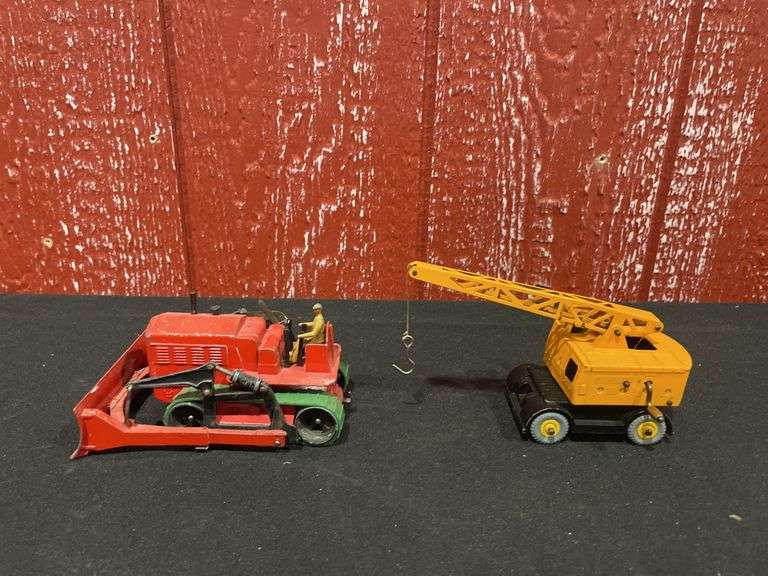 (2) Blaw Know Crawler + Coles Crane Dinky