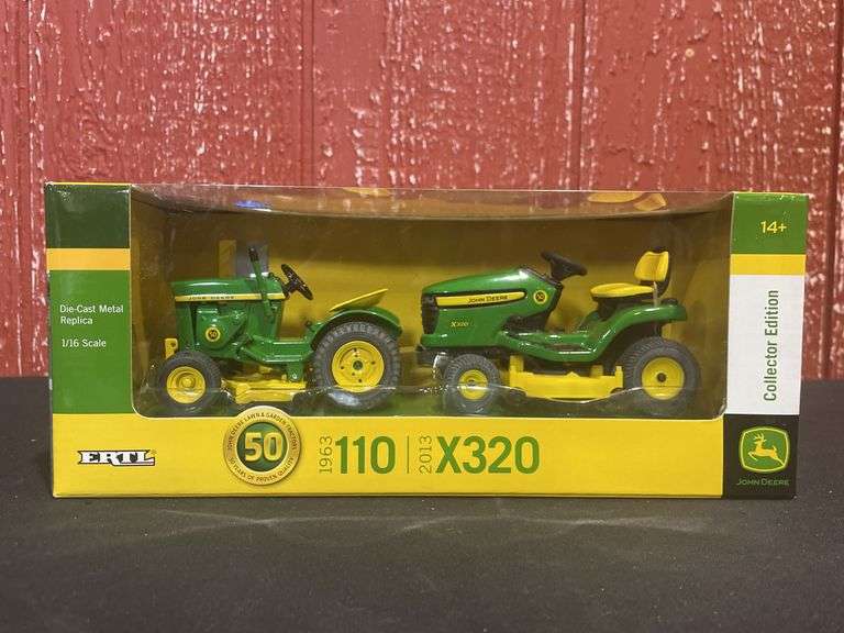 1/16 John Deere 110 + X320 L&G Collector Set NIB Ertl image