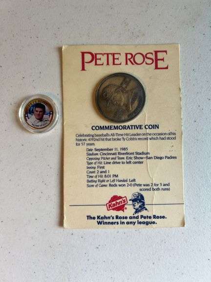(2) Pete Rose Coins image