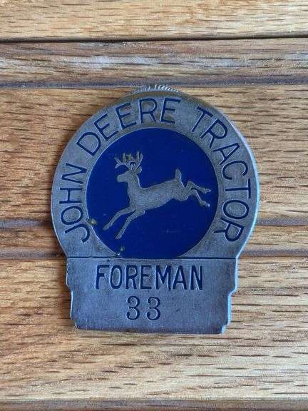 John Deere Tractor Foreman Employee Badge image