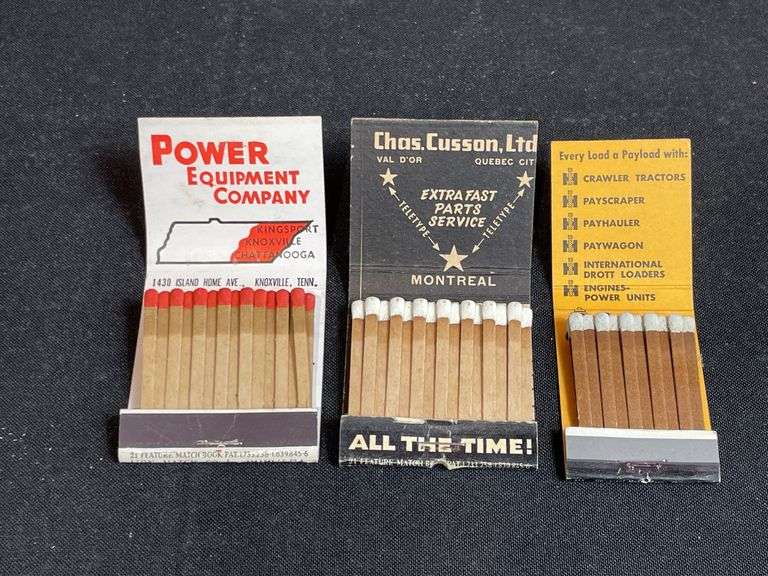(3) IH Industrial Matchbooks
