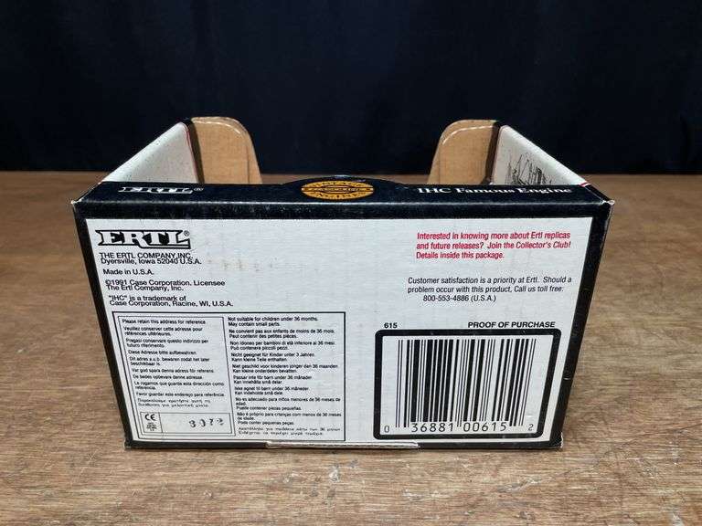 1/8 IHC Famous Engine NIB Ertl