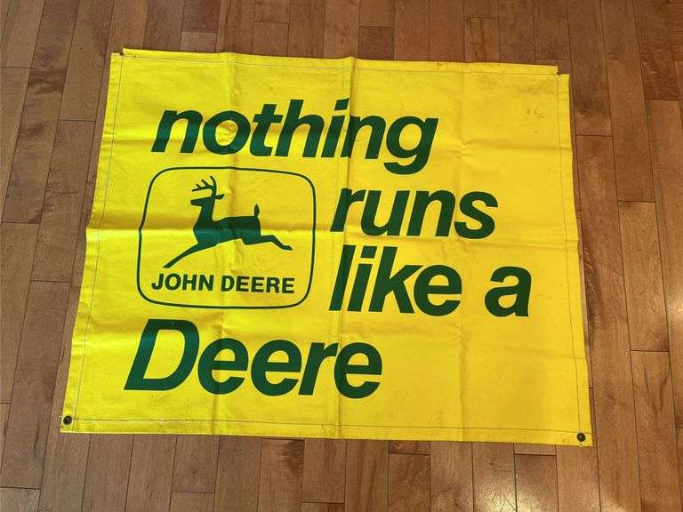 John Deere Nothing Runs Like A Deere Banner image