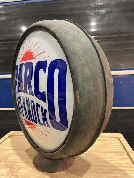 Double Faced Sparco Anti-Knock Metal Gas Pump Globe