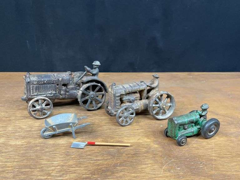 (5) Cast Iron Tractors + Accessories image