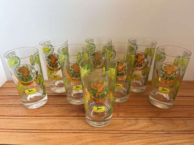 (8) John Deere Tractor Glasses image