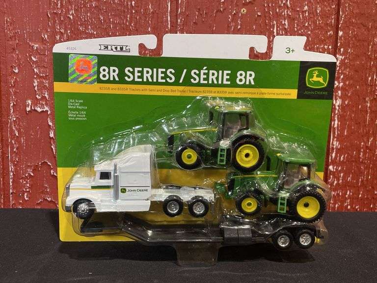 (2) 1/64 John Deere Tractor + Truck Sets NIB Ertl