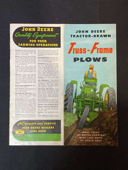 (4) John Deere Sales Literature