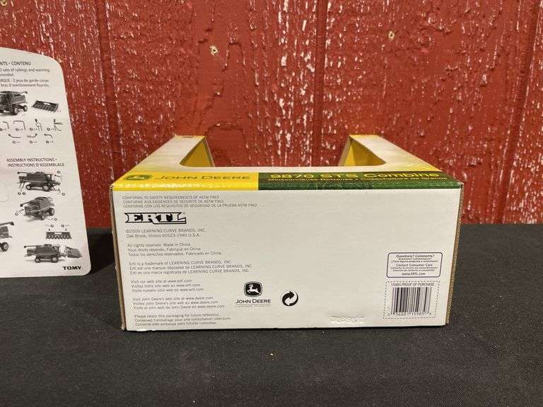 (3) 1/64 John Deere Tractors + Combines NIB Ertl