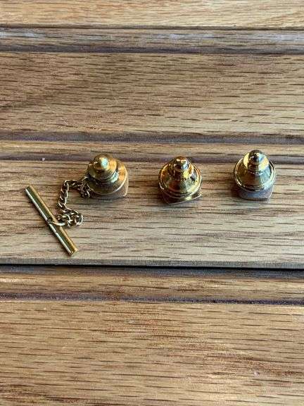 (3) John Deere Pins + Tie Pin