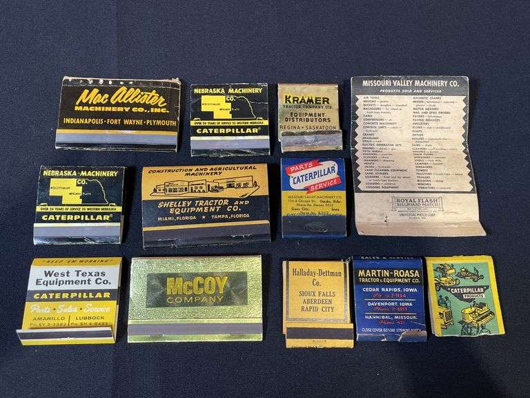 (12) Caterpillar Matchbooks
