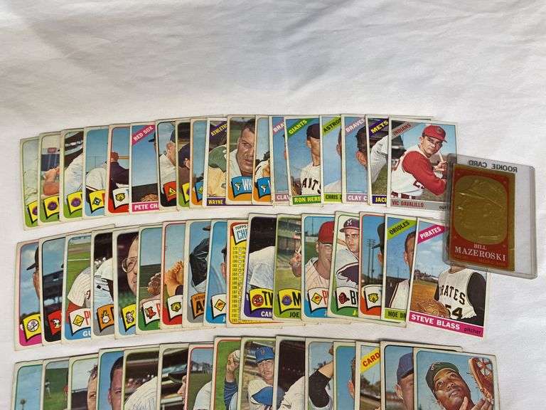 Lot of 1965 & 1966 Topps Baseball Cards (McCarver, Drysdale, Stengel)
