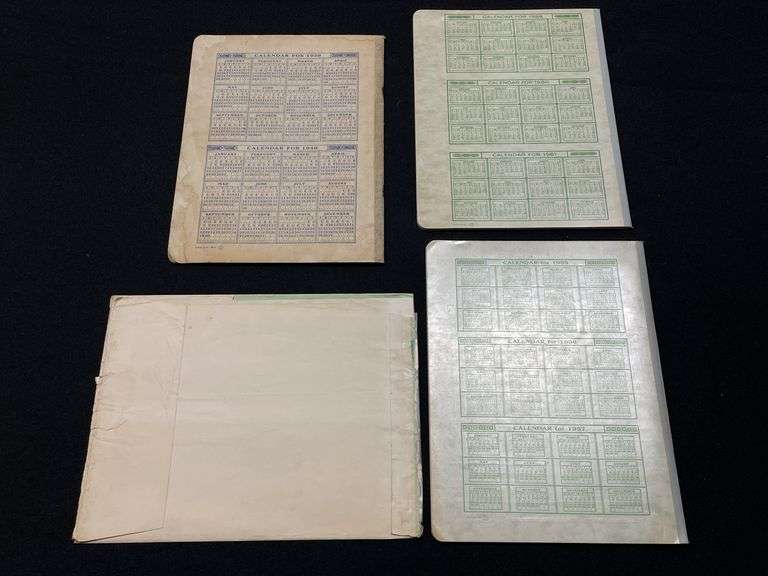 (4) John Deere Handy Farm Account Books