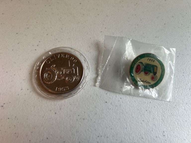Oliver 99 Silver Coin and HPOCA Exhibitor Pin image