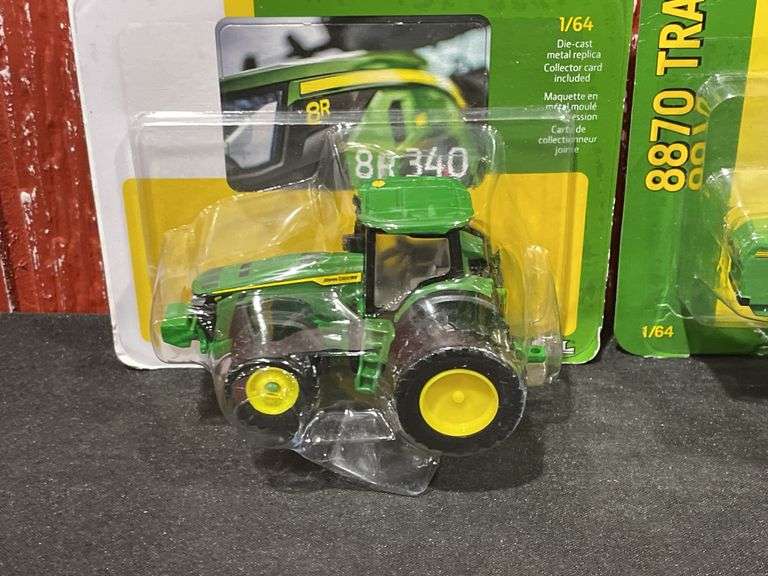 (3) 1/64 John Deere Tractors NIB Ertl