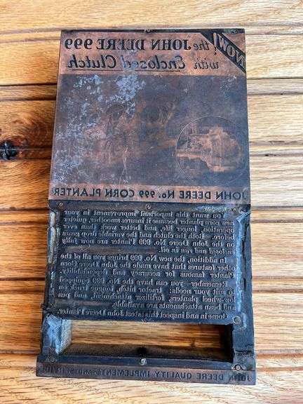 John Deere 999 Corn Planter Printers Block image