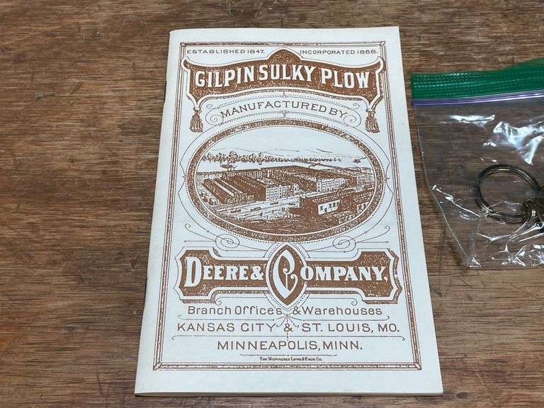 (2) 1/16 John Deere Waterloo Boy + Gilpin Plow