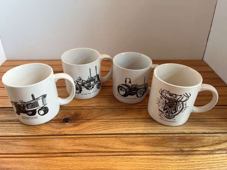 (4) John Deere Service Mugs