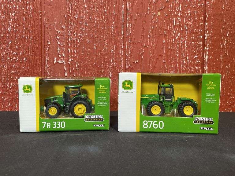 (2) 1/64 John Deere 8760 + 7R 330 Prestige NIB Ertl image