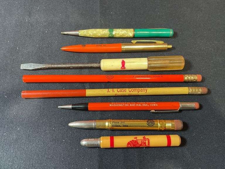 (8) Case Pen, Pencils, Screwdriver